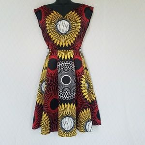 Adorable A Line Sunflower Dress
